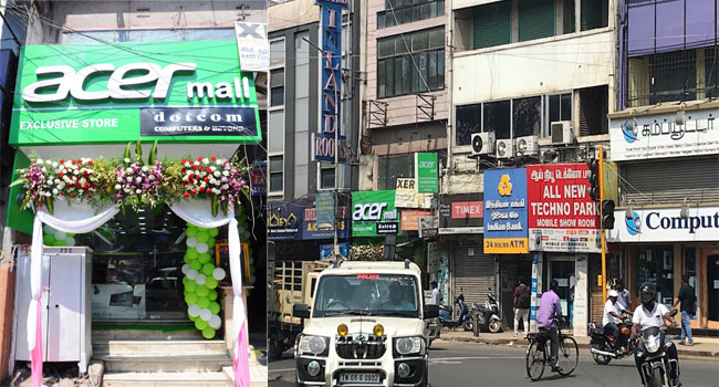 Acer Exclusive Showroom in Mount Road , Chennai, India