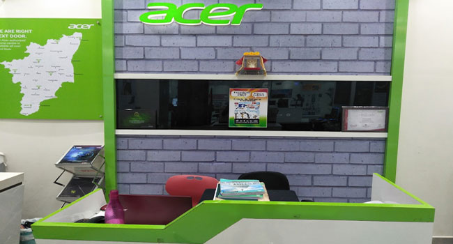 Acer Exclusive Showroom in Anna Nagar, Chennai, India