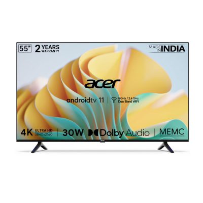 Acer 55″ UHD H Series 4K AR32AR2841HDFL Smart Android TV – (Andriod TV 11 / 60 W Speakers / Dolby Atoms / Dolby Vision)