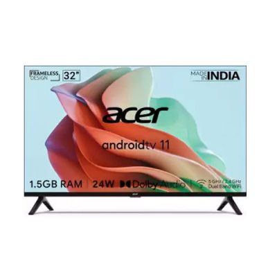 Acer 32″ HD I Series AR32AR2841HDFL Smart Android TV  – (Andriod TV 11 / Voice Ass Stant / 24 W Speakers / 2way Bluetooth)