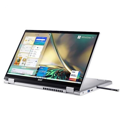 Acer Spin3 SP314-55N NX.K0QSI.001 laptop – (Intel® Core™ i5-1235U 16GB LPDDR4X / 512GB PCIe NVMe SSD / Gen 4 Intel® Iris® Xe Graphics / W11 H&S 2021 / 14″ FHD)