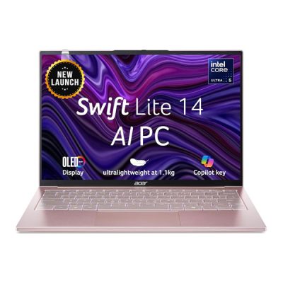 Acer Swift Lite NX.D2GSI.001 Laptop (Intel Core Ultra 5 processor 115U / 16GB RAM / 512GB SSD / WUXGA IPS OLED Display 14.0″ / Windows 11 Home / MS office)