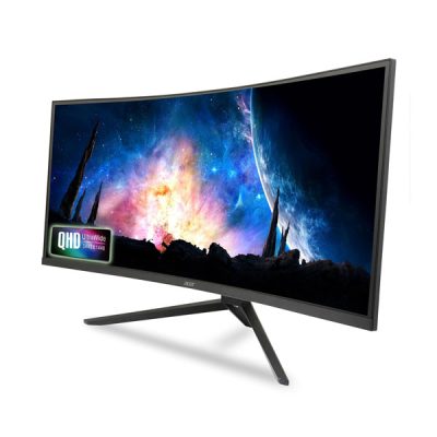 Acer ED343CUR UM.CE3SI.301 Monitor (34 Inch UWQHD (3440×1440) / Pixels VA Panel / 1000R Curved Backlight LED Monitor I 1 MS)