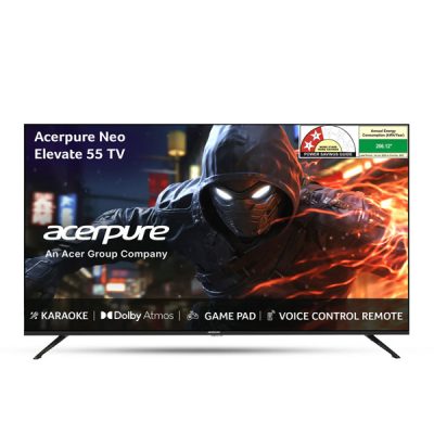 Acer Acerpure 1.39m (55 inch) ZL.A01SU.014-4K-UHD QLED Elevate Neo QLED UHD SmartTV GTV 5.0 AP55UG75PELN5