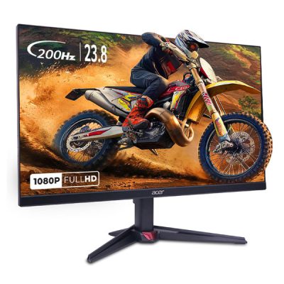 Acer Nitro UM.QV0SS.101 VG240Y Monitor (X1 23.8 Inch IPS Full HD Backlit LED Gaming Monitor / 0.5 MS Response / 200Hz Refresh Rate / SRGB 99%, HDR 10 / 2xHDMI, 1xDP / Stereo Speakers / AMD FreeSync Premium / Eye Care)