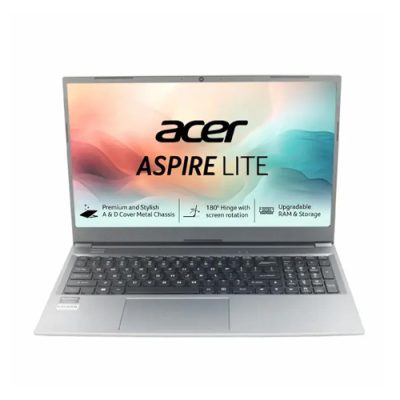 Aspire Lite AL15-41 UN.31ZSI.06V Laptop (AMD Ryzen 3 5400U Processor / 8GB RAM / 256GB SSD / 15.6 Inch (39.62 cm) Full HD IPS Display / Windows 11 Home / MS Office)